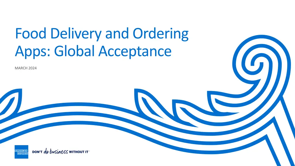 food delivery and ordering apps global acceptance n.w