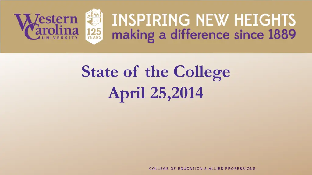 state of the college april 25 2014 n.w