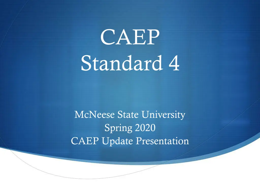 caep standard 4 n.w