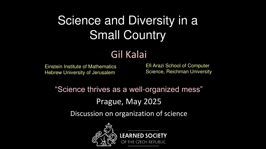 science and diversity in a small country n.w