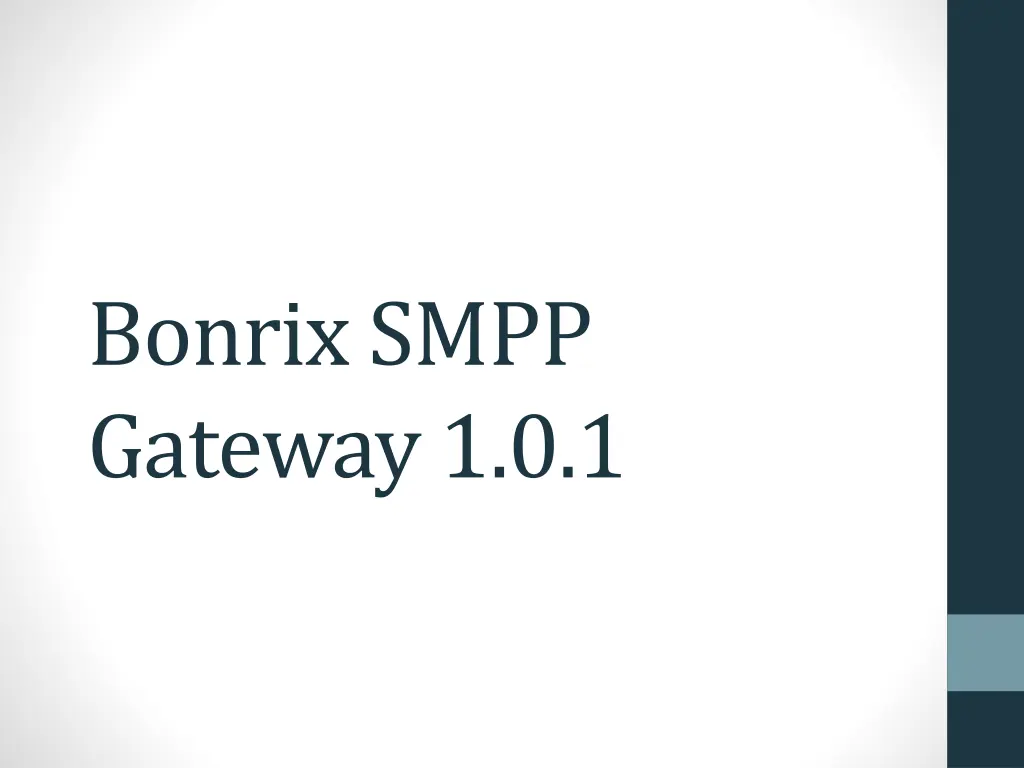 bonrix smpp gateway 1 0 1 n.w