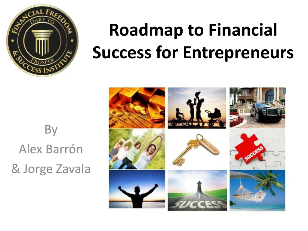 roadmap to financial success for entrepreneurs n.w