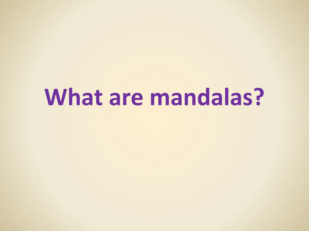 what are mandalas n.w