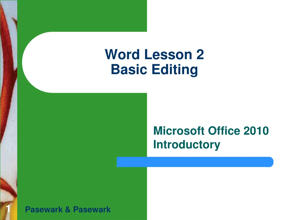 word lesson 2 basic editing n.w