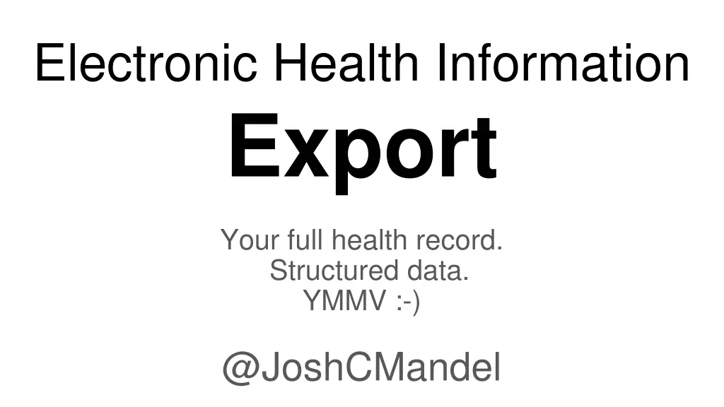 electronic health information export n.w
