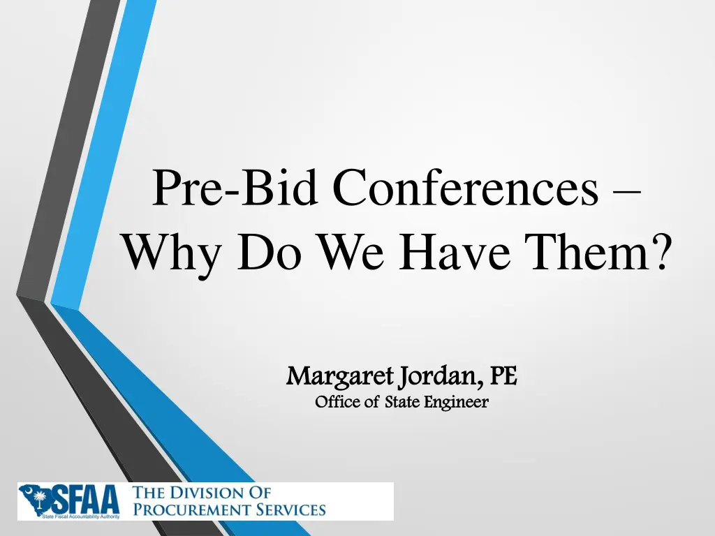 pre bid conferences why do we have them n.w