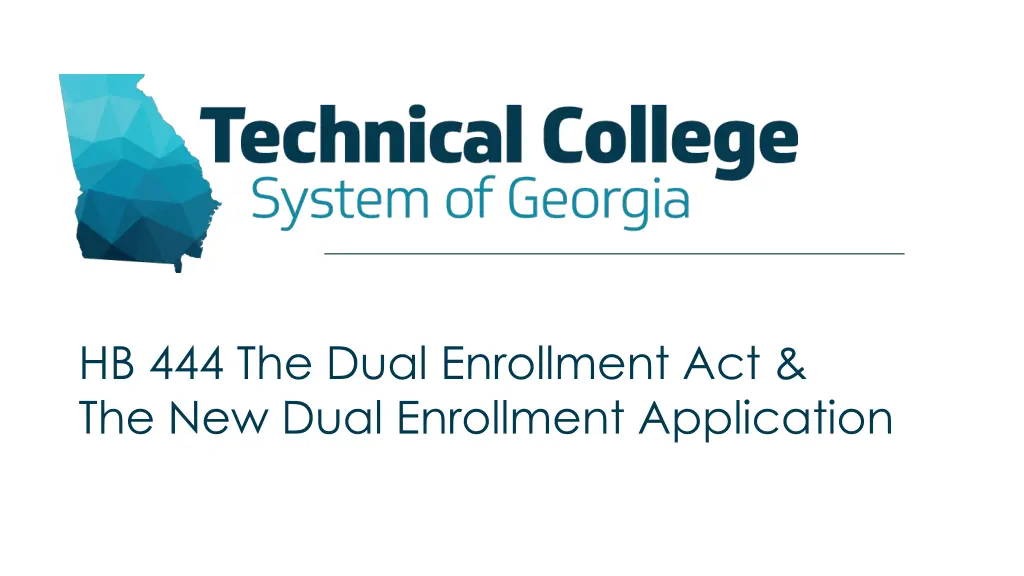 hb 444 the dual enrollment act the new dual n.w