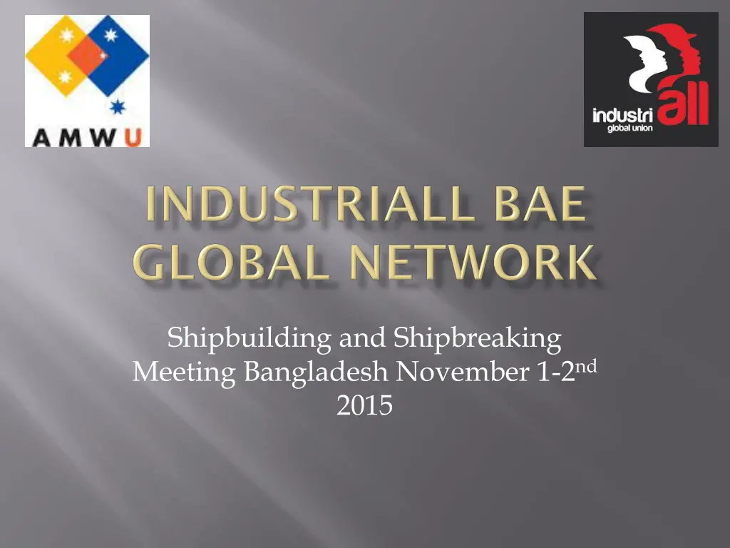 shipbuilding and shipbreaking meeting bangladesh n.w