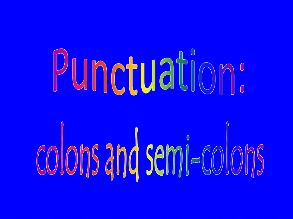 punctuation n.w