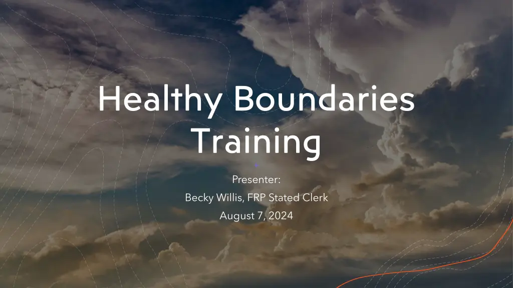 healthy boundaries training n.w
