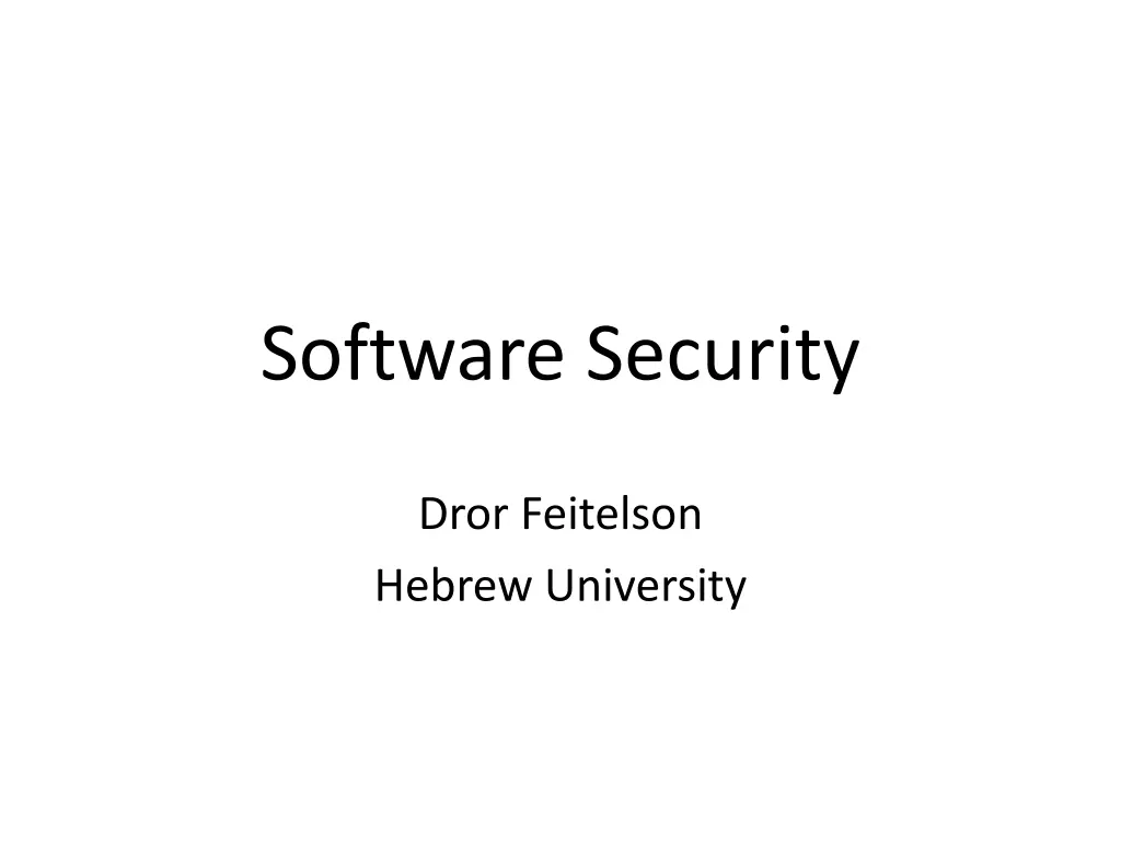 software security n.w