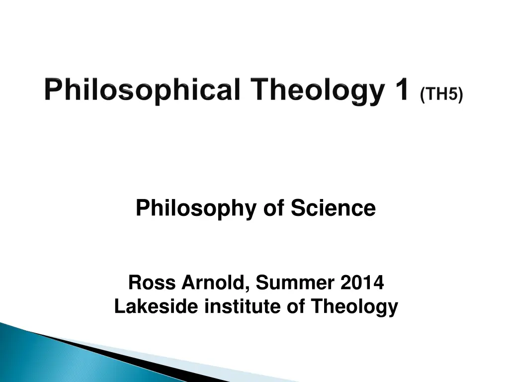 philosophy of science n.w