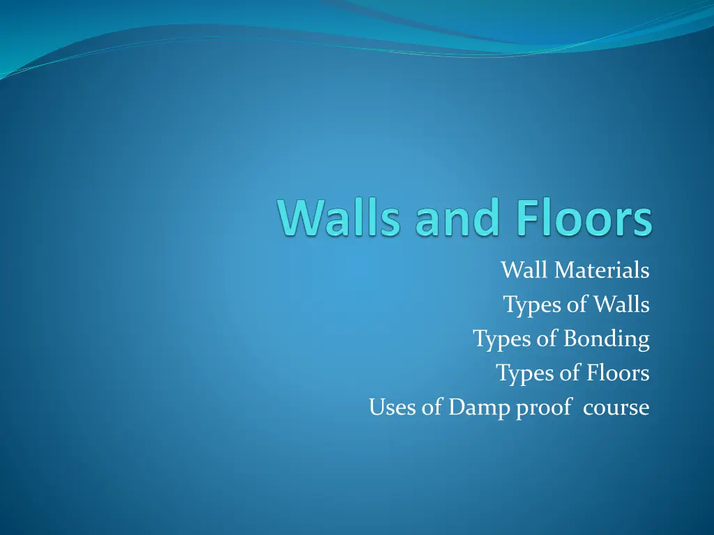 wall materials types of walls types of bonding n.w