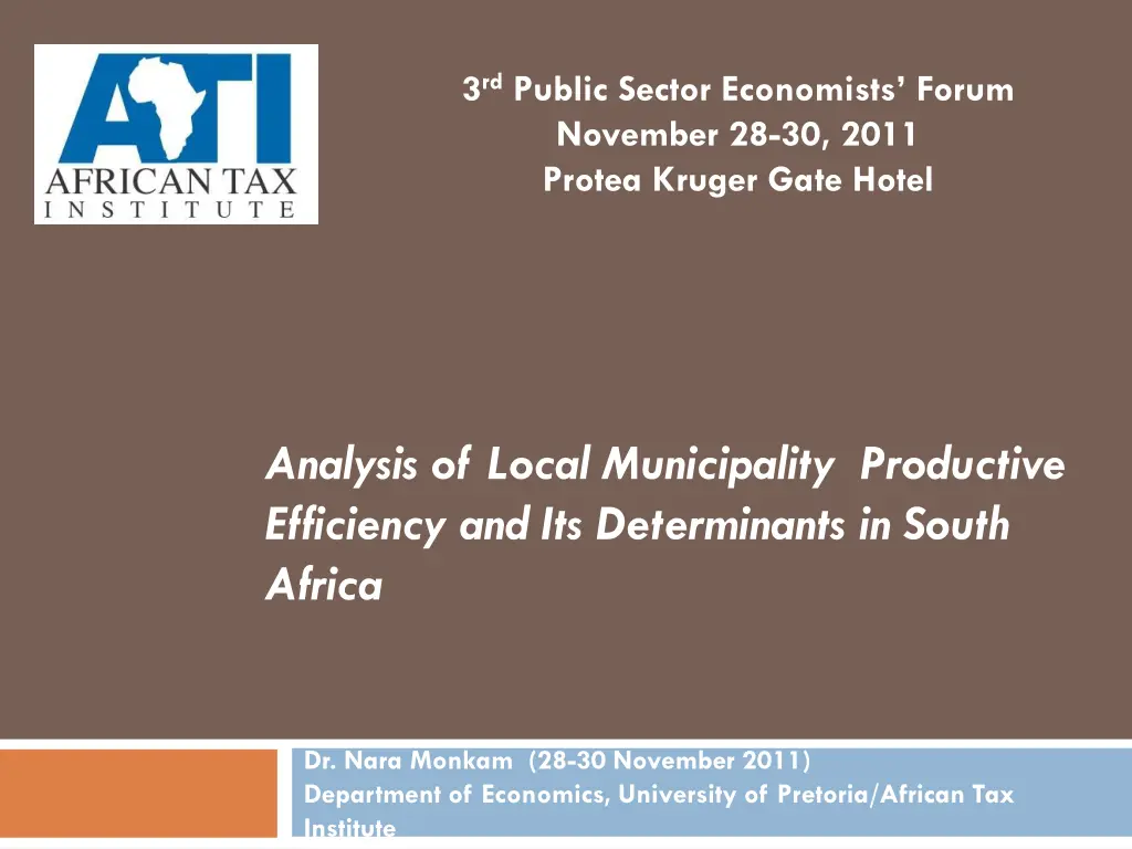3 rd public sector economists forum november n.w