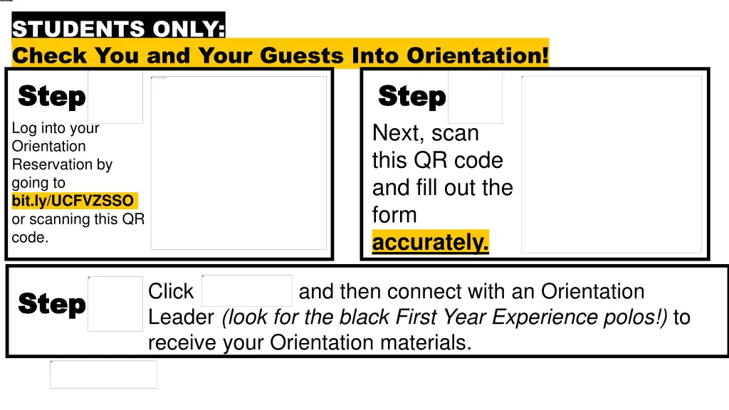 students only check you and your guests into n.w