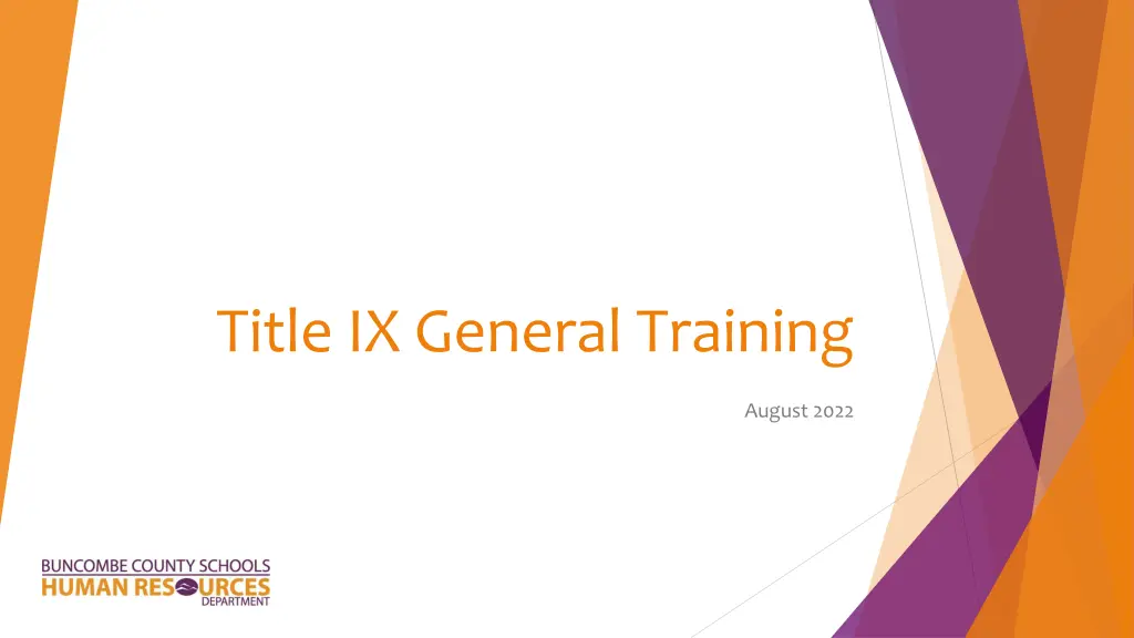 title ix general training n.w