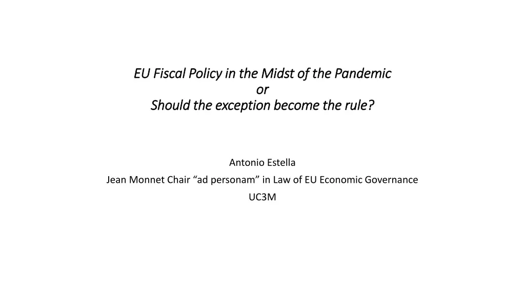 eu fiscal eu fiscal policy n.w