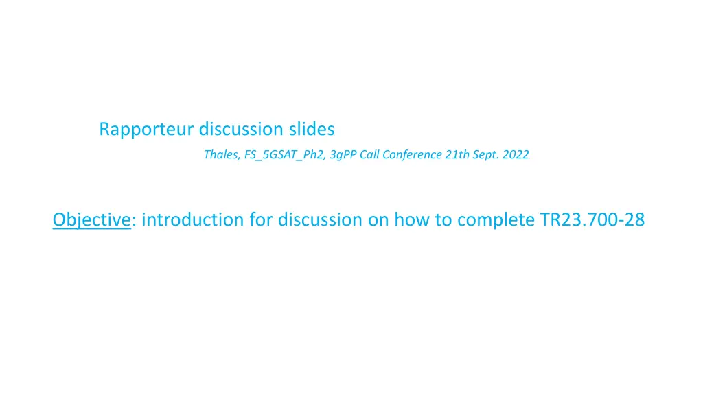 rapporteur discussion slides n.w