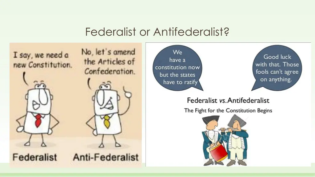 federalist or antifederalist n.w