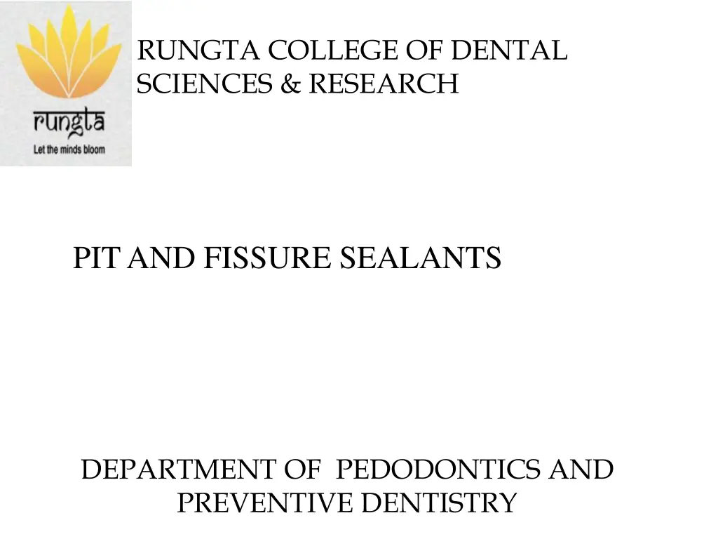 rungta college of dental sciences research n.w