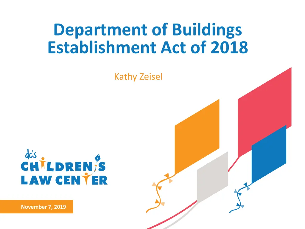 department of buildings establishment act of 2018 n.w