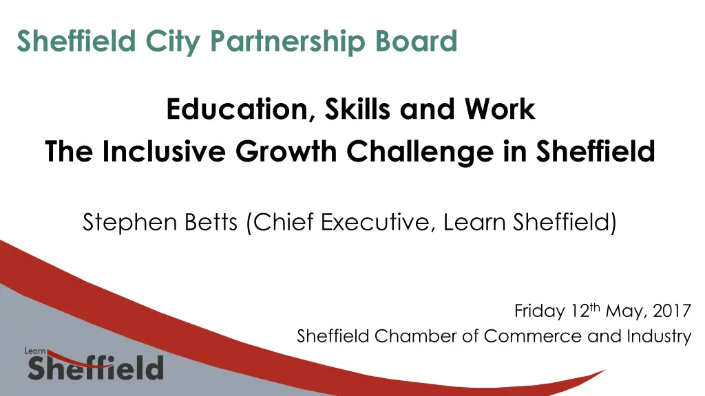 sheffield city partnership board n.w