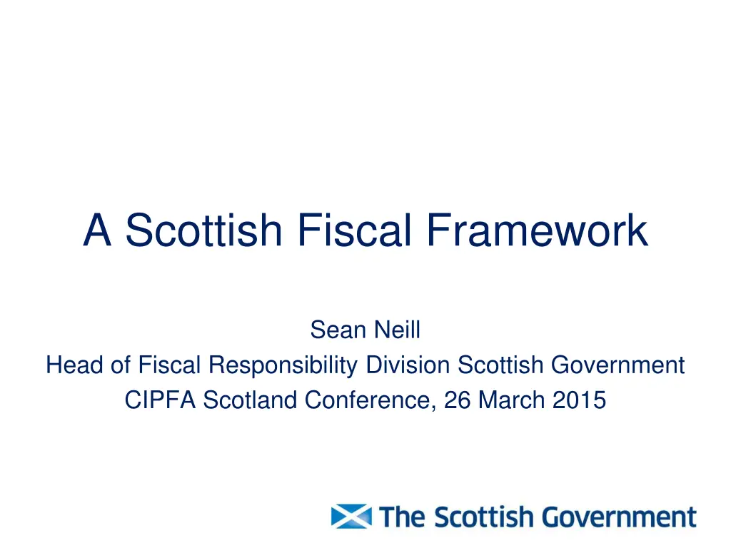 a scottish fiscal framework n.w