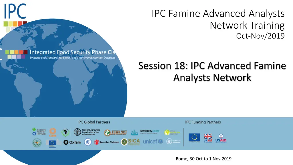 ipc famine advanced analysts network training n.w
