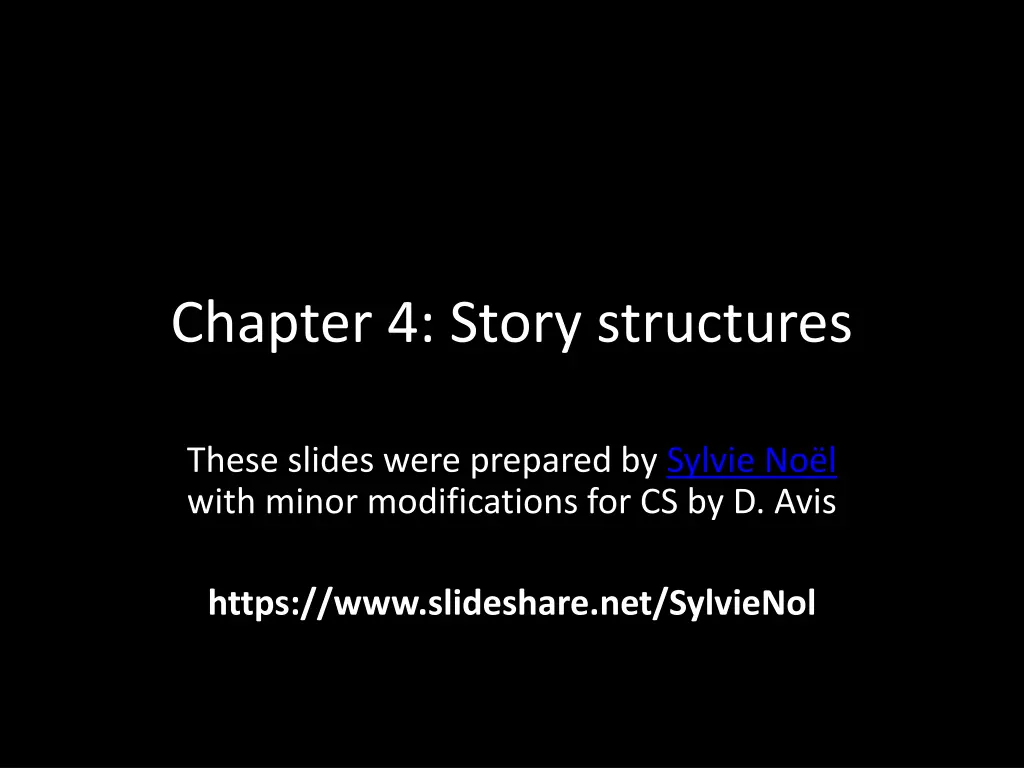chapter 4 story structures n.w