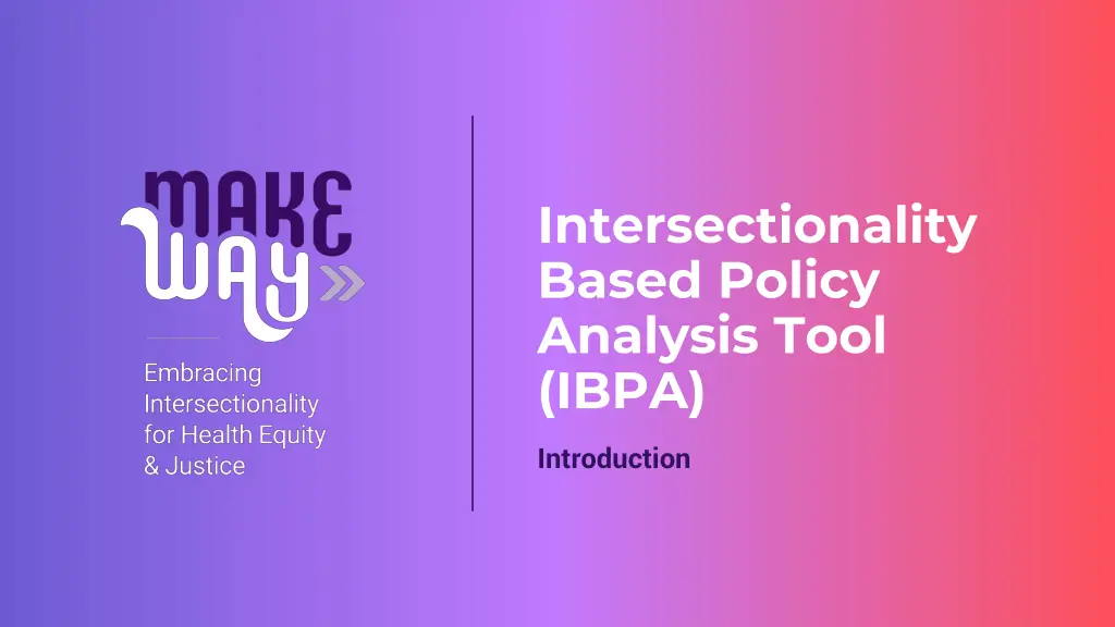 intersectionality based policy analysis tool ibpa n.w