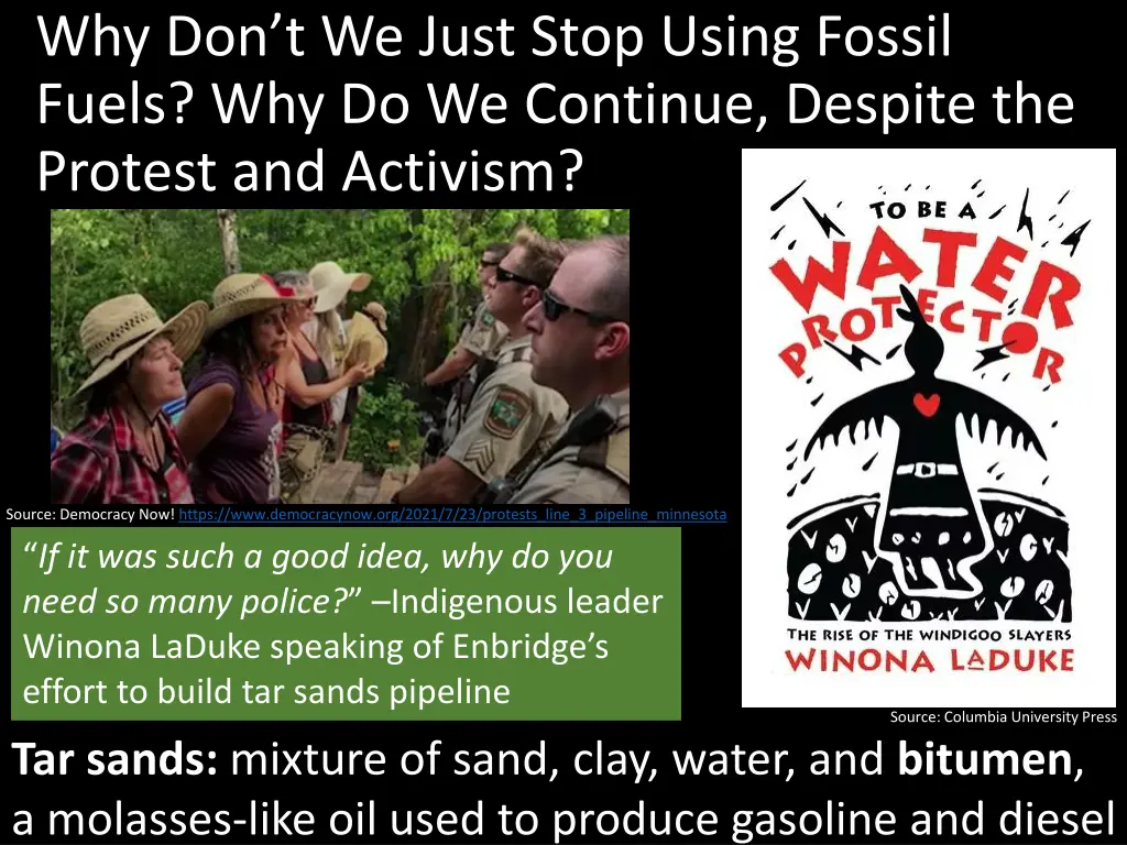 why don t we just stop using fossil fuels n.w