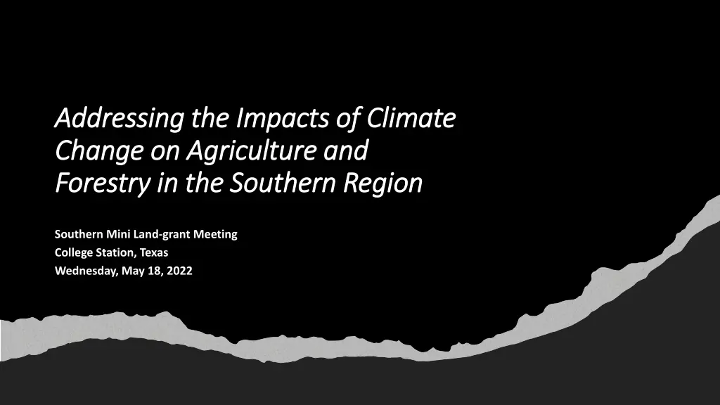 addressing the impacts of climate addressing n.w
