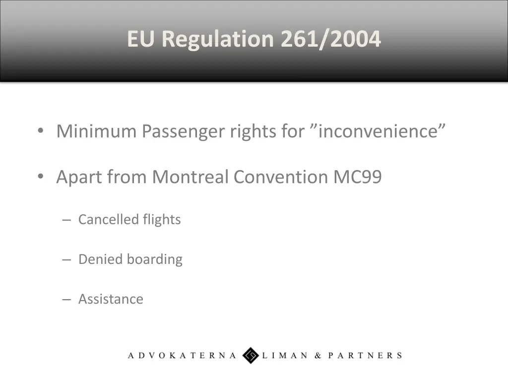 eu regulation 261 2004 n.w