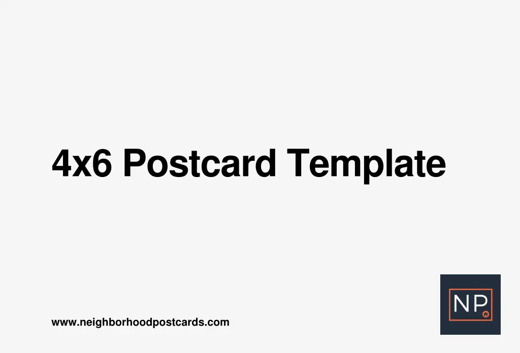 4x6 postcard template n.w