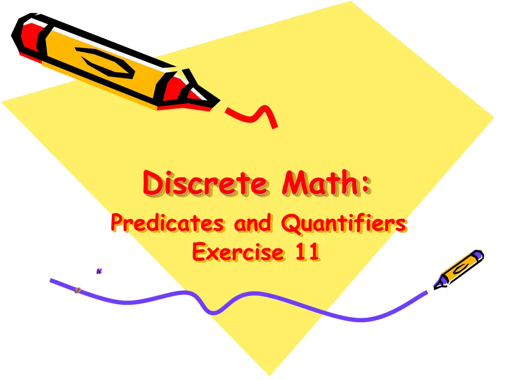 discrete math predicates and quantifiers exercise n.w