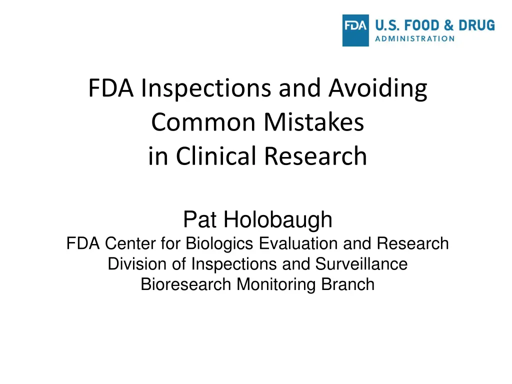 fda inspections and avoiding common mistakes n.w