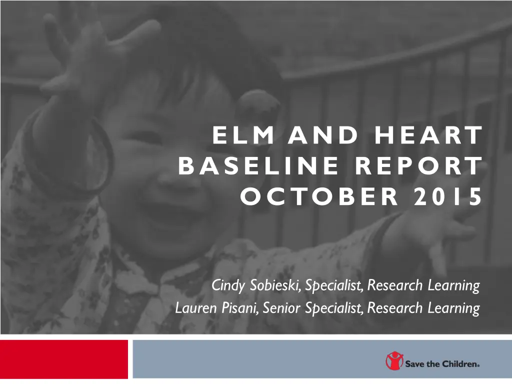 elm and heart baseline report october 2015 n.w