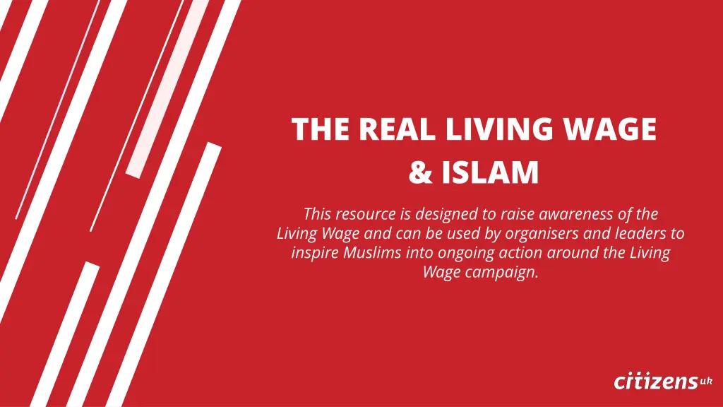 the real living wage islam n.w