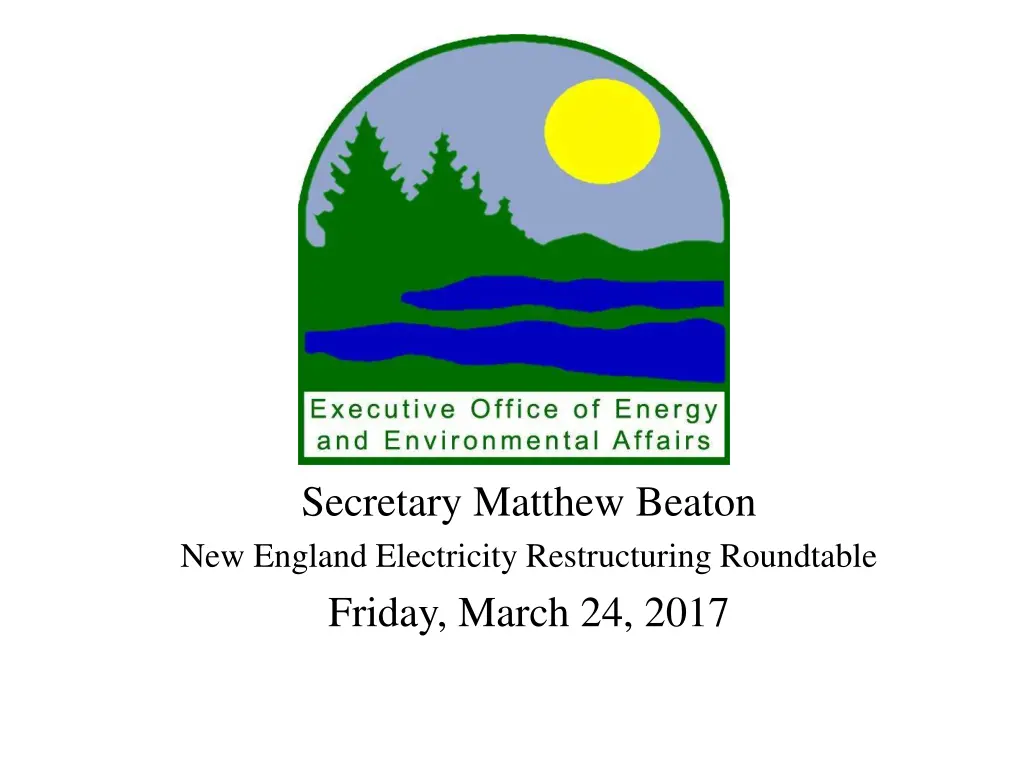 secretary matthew beaton new england electricity n.w