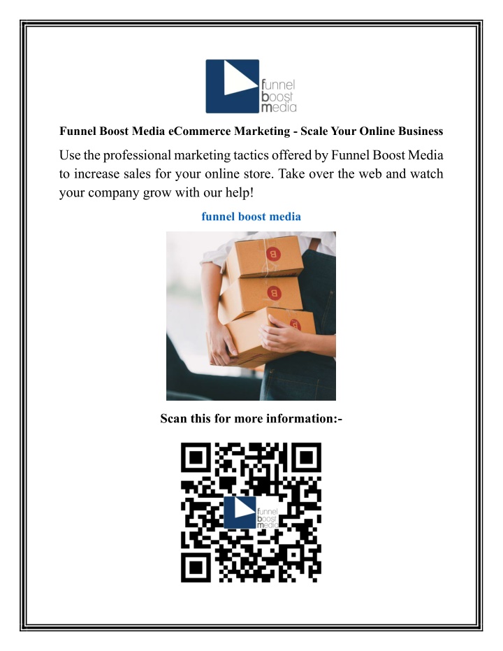 funnel boost media ecommerce marketing scale your n.w