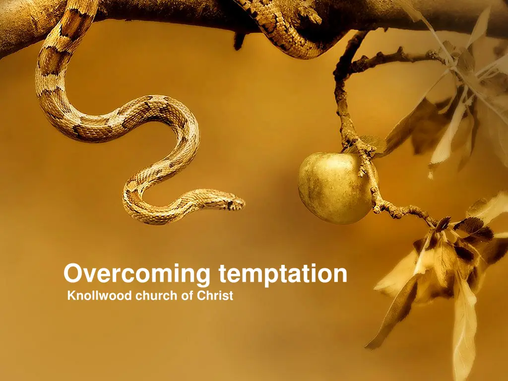 overcoming temptation knollwood church of christ n.w