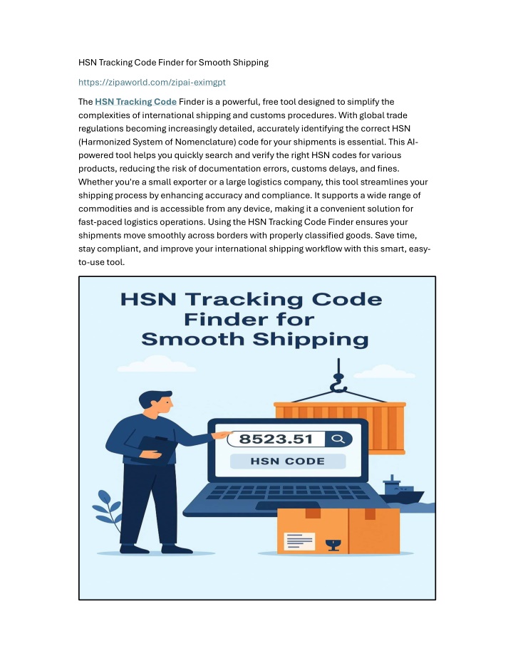 hsn tracking code finder for smooth shipping n.w