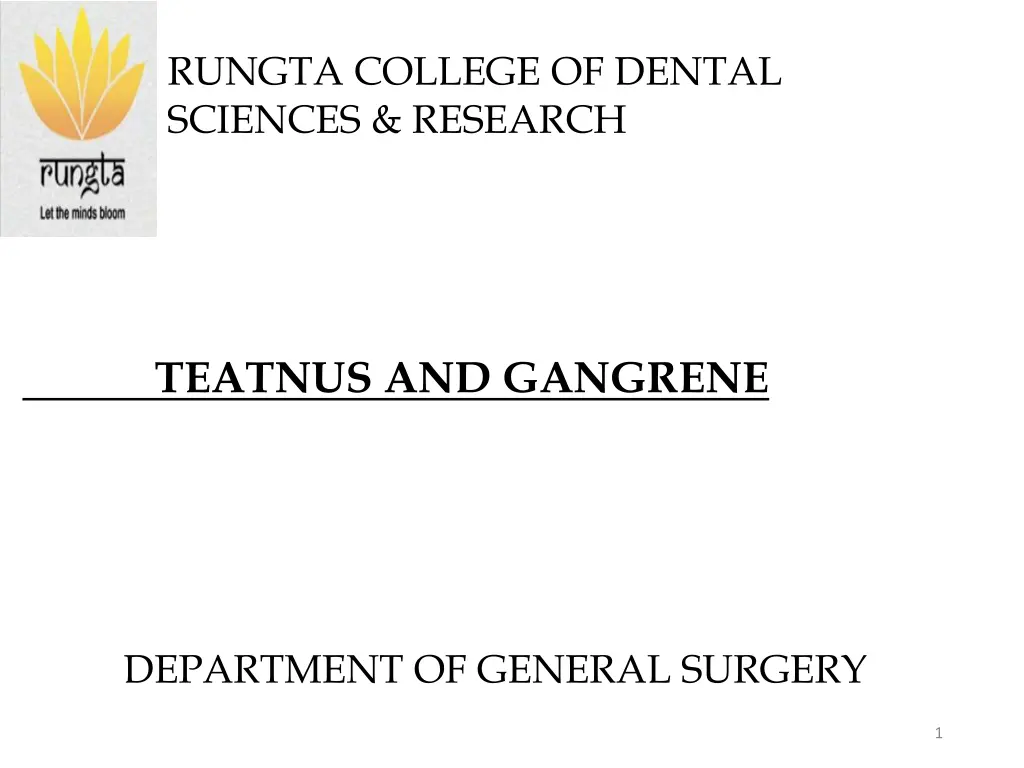 rungta college of dental sciences research n.w