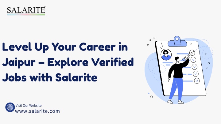 Level Up Your Career in Jaipur – Explore Verified Jobs with Salarite - Copy