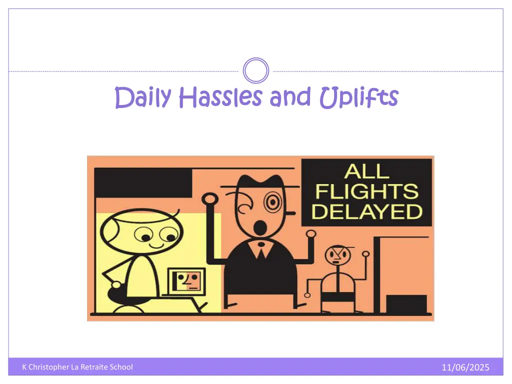 daily hassles and uplifts daily hassles n.w