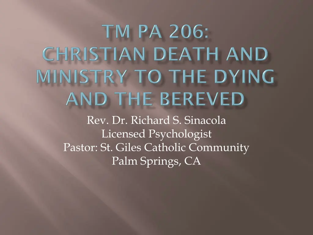 rev dr richard s sinacola licensed psychologist n.w