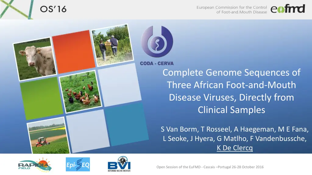 complete genome sequences of three african foot n.w
