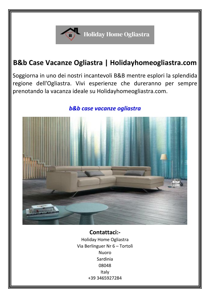 b b case vacanze ogliastra holidayhomeogliastra n.w