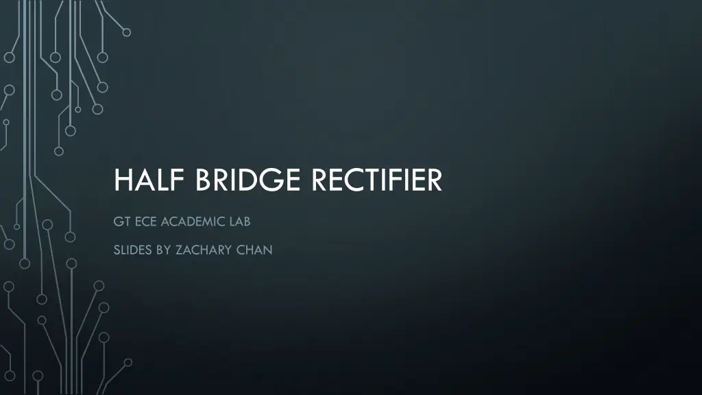 half bridge rectifier n.w
