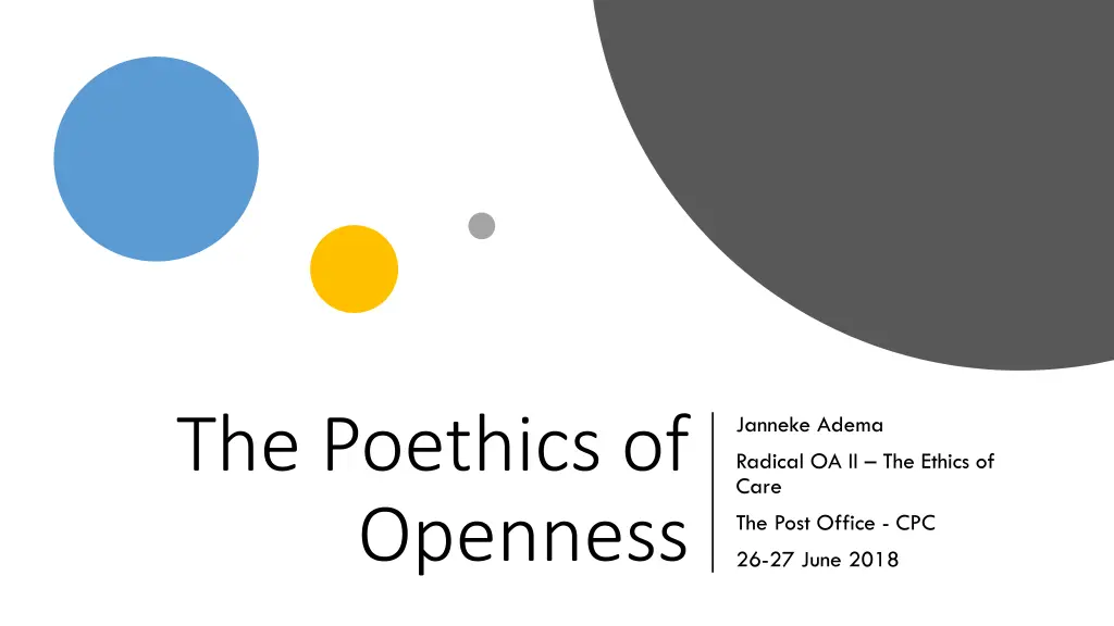 the poethics of openness n.w